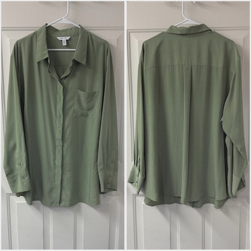 NINE WEST silky blouse